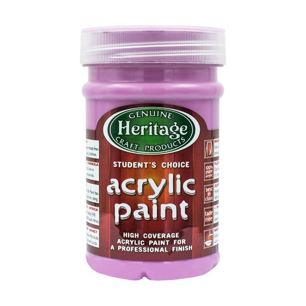 Heritage Pure Acrylic Paint 250ml - Ripe Plum