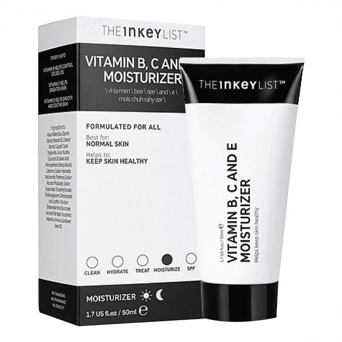 the inkey list moisturiser vitamin bc and e