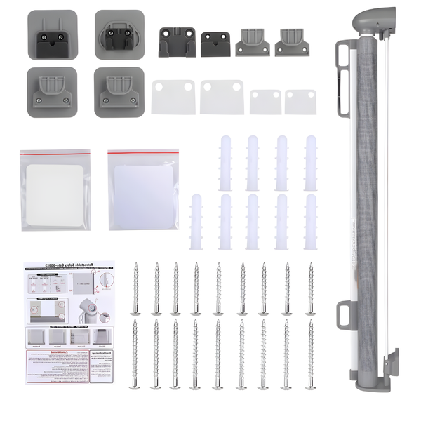 Retractable Baby and Pet Safety Gate for Hallways, Stairs &amp; Outdoor Use