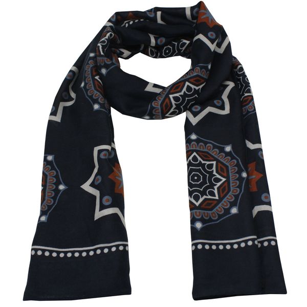 Blackcherry Aztec Print Scarf