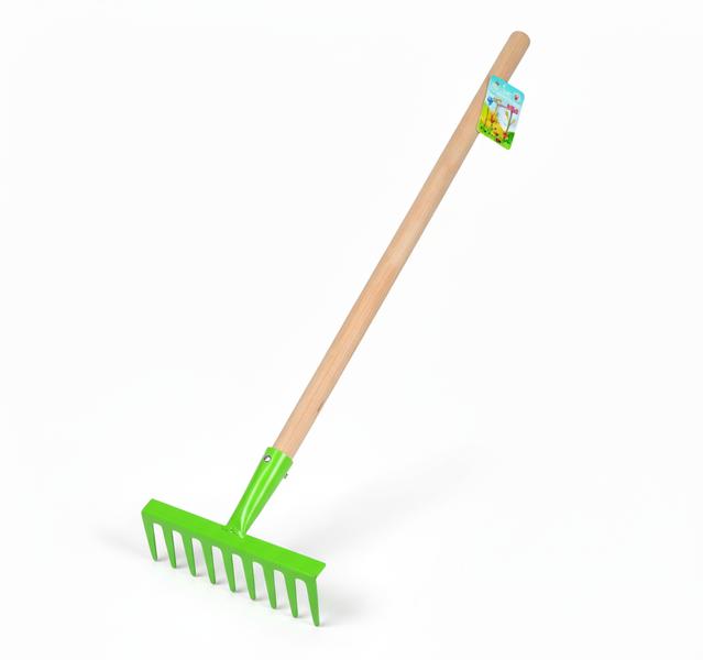 Garden Kids Metal Rake 70 cm - Colorful Children's Gardening Tool