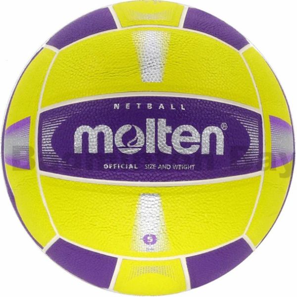 International Purple/Yellow Laminated Netball size 5