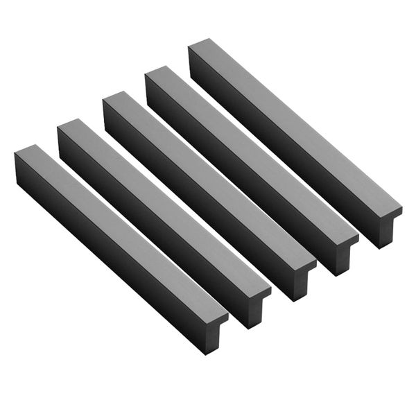 ROCO Cupboard And Drawer Handle Any Fix Matt Black 100mm ( 5 Pack )