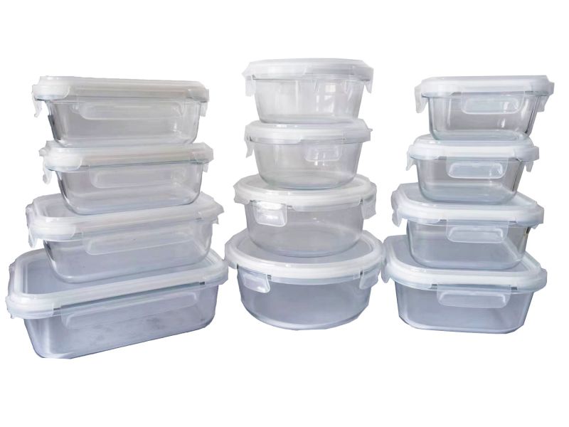 Melzware - 12 Piece Glass Food Storage Containers