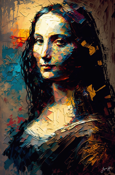 Canvas Wall Art Design: Mona Lisa the 2nd