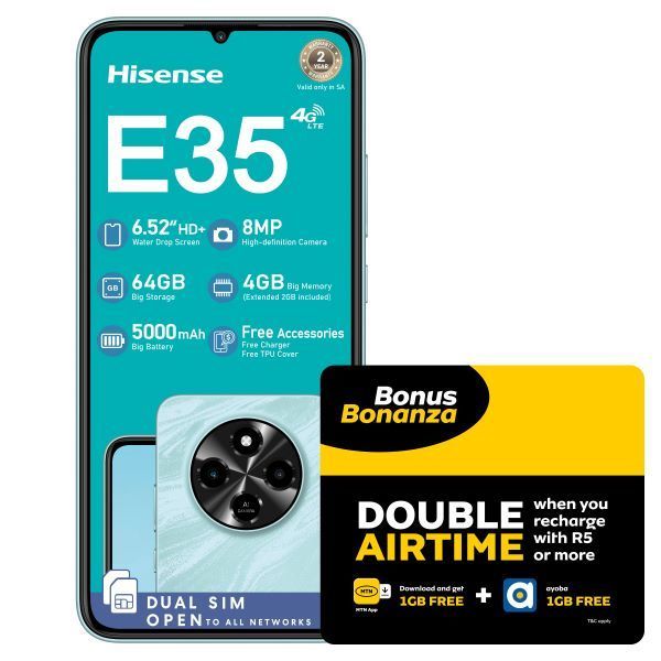 HISENSE E35 Blue MTN SIM KIT &amp; 5G Device Promotion