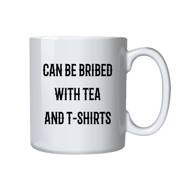 Tea and T-shirts Mug - Best Funny Novelty Cup Gift Idea for