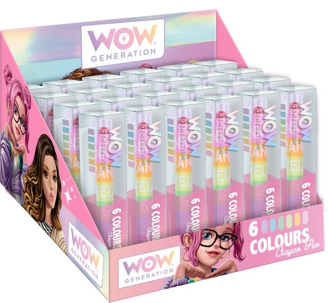 Wow Generation 6 Colour Crayon Pen
