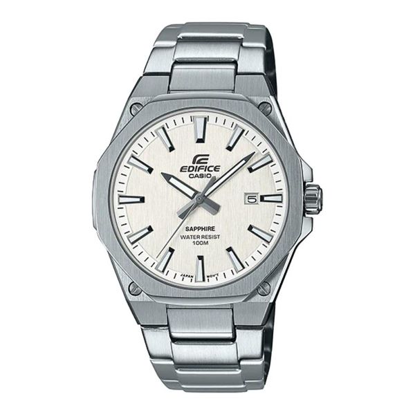 Casio - Edifice Mens Silver Leisure Metal Strap Watch-EFR-S108D-7AVUDF