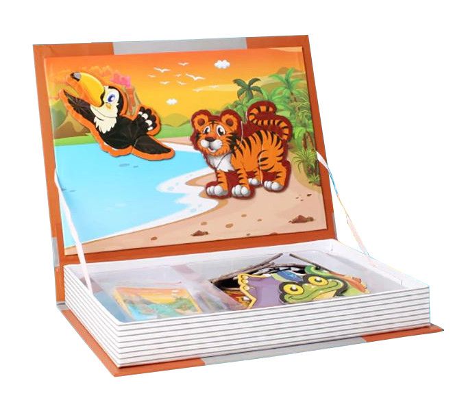 Olive Tree - Magnetic Book Safari Animal Dinosaur Nature Puzzle