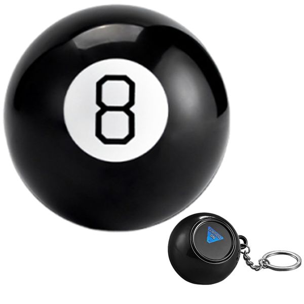 ULNSUE 2psc Mystic 8 Ball - Classic Fortune Telling Toy 10cm+4.5cm 8 Ball