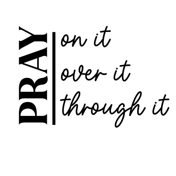 Christian Pray rear window sticker