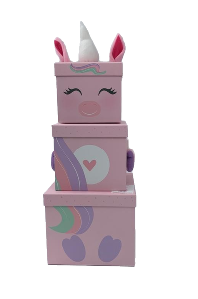Unicorn Giftbox - Set of 3 - Stacking Gift Box