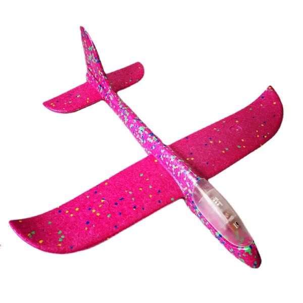 Glider Throw Foam Airplane Large Throwing Foam Plane with Lights - 5 Pack