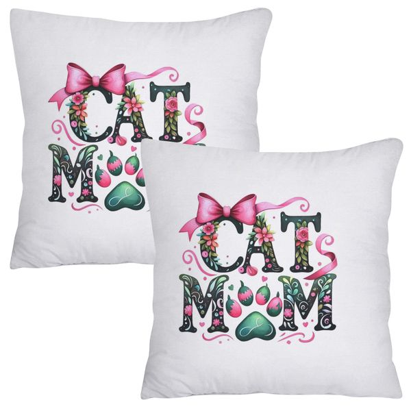 Scatter Cushion Cover Set - Cat Mom