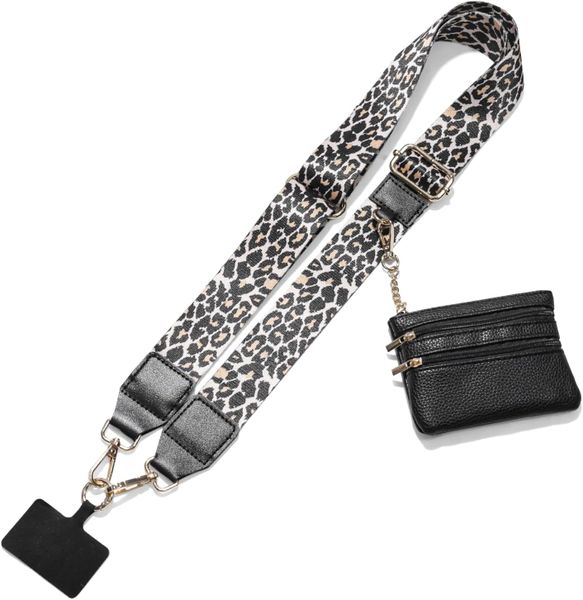 Clip and Go Phone Strap with Wallet Crossbody, Phone Lanyard with Purse