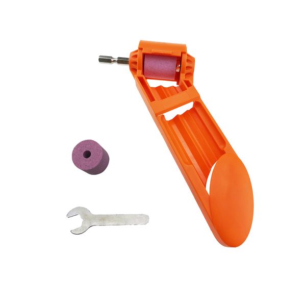 Portable Drill Grinding Wheel Sharpening Tool Drill Bit Sharpener-Orange