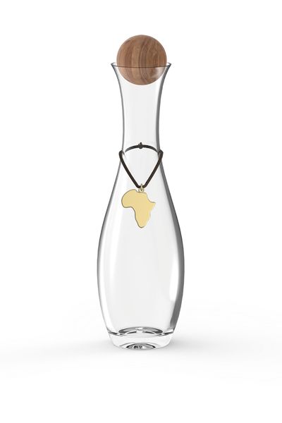 Afrique Glass Decanter with Acacia Stopper