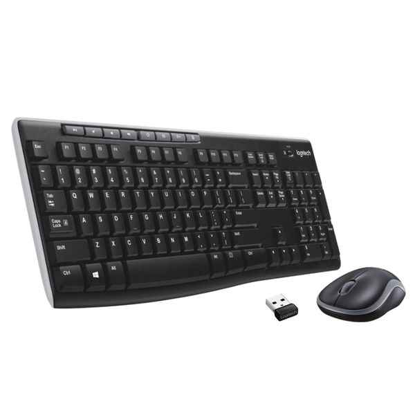 Logitech MK270 Wireless Keyboard and Mouse Combo for Windows-Black