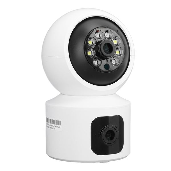 Dual Lens Security Camera System with 180 Coverage