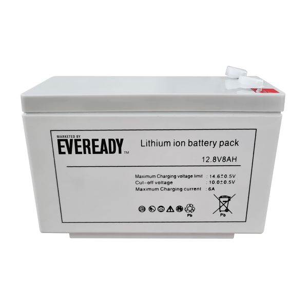Eveready 12.8V 8AH Rechargeable Lithium Battery