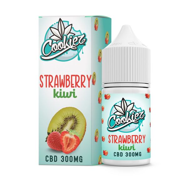 Cookiez CBD Vape Juice 300mg Strawberry &amp; Kiwi (30ml)