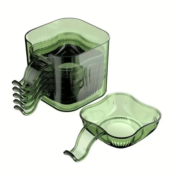 Green Colour Set of 6 Dip Bowl for Snacks