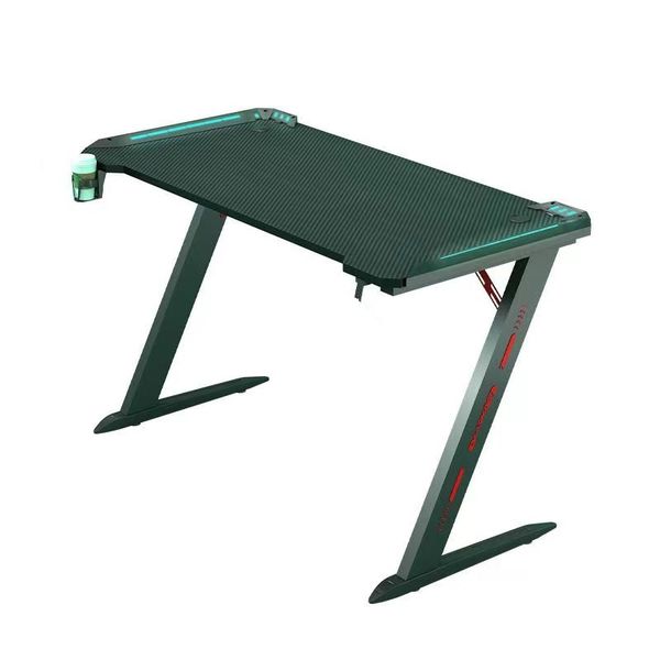 GAMING Extreme carbon ARMORED edition table/desk with LED lights(BLACK)