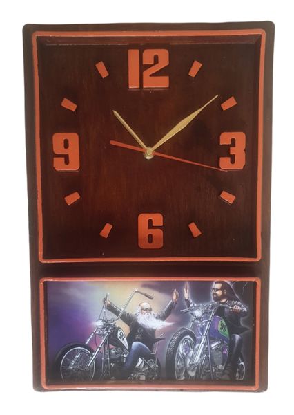 Retro Box Clock (Orange) Harley Buddies (5)