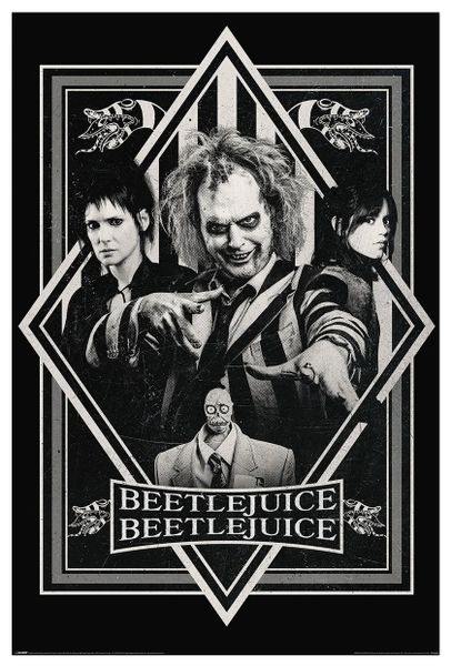 Beetlejuice 2 (Black &amp; White) Poster
