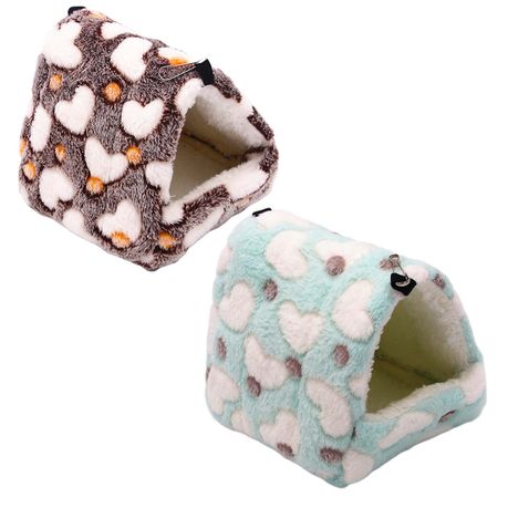 2-Pack Mini Pet Nest House -Hanging Hammock Warm Bed for Bird/Animal (25cm) Image