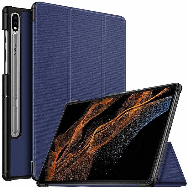 TUFF-LUV Samsung Galaxy Tab A9+ (SM-X210/X216) Smart Case &amp; Stand - Navy Blue