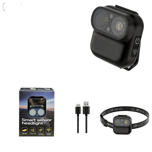 Camera-Style Waterproof Rechargeable Long-Life Outdoor Headlamp