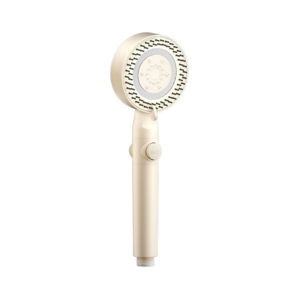 Handheld Five-Speed Massage Showerhead Set Shower Filter Spray - Beige