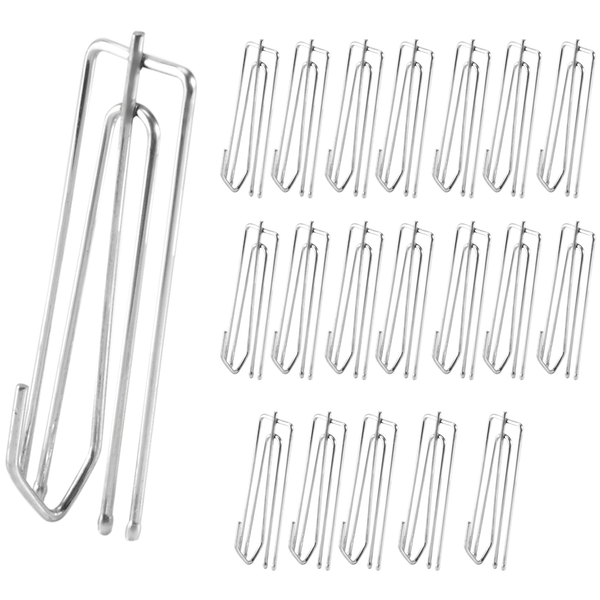 Window Treatment 4 Prongs Pinch Pleat Drapes Curtain Hooks 20pcs