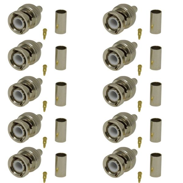 CCTV BNC Male Crimp - Pack of 10