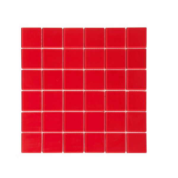 Decor Tiles - Post Box Red Glass 48x48mm