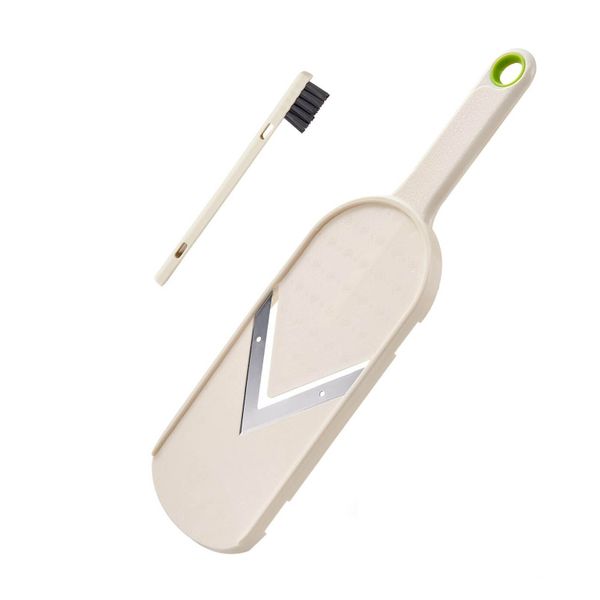 Multi Handheld Mandoline Slicer Stainless Steel V Blade with Cleaning Brush