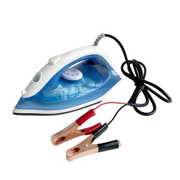 Portable Water Spray Steam Iron with Battery Leads
