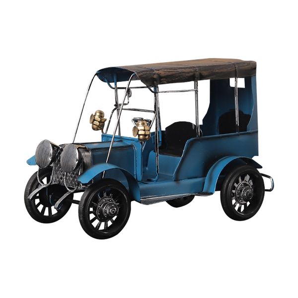 Classic Style Metal Blue Table Decoration Car D201-3