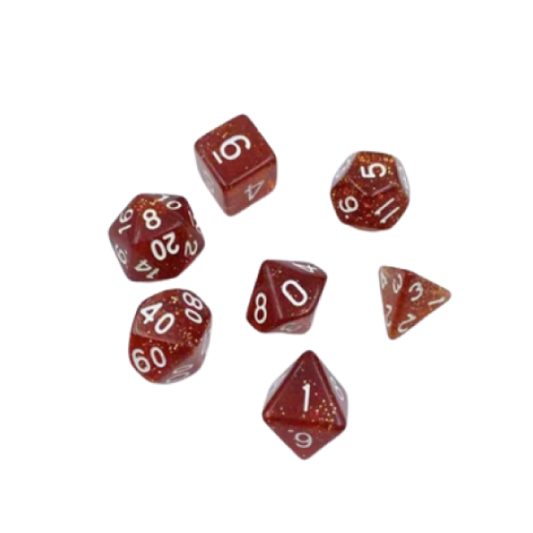 7-Piece Flash Point Acrylic RPG Dice Set