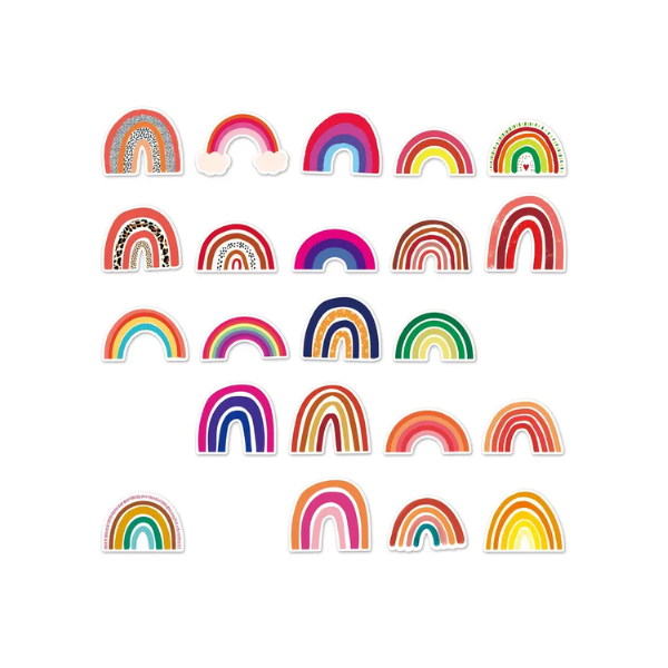 Beautiful Bright Rainbow Journaling Stickers