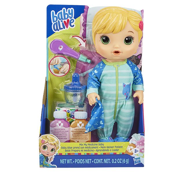 Baby Alive Mix My Medicine Baby - Cat PJ's