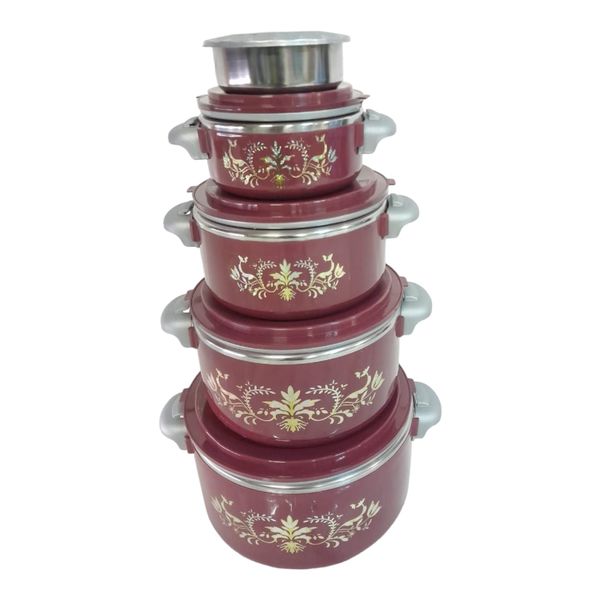 SMTE- Thermo Containers- 5 Piece Set- Red- THM06