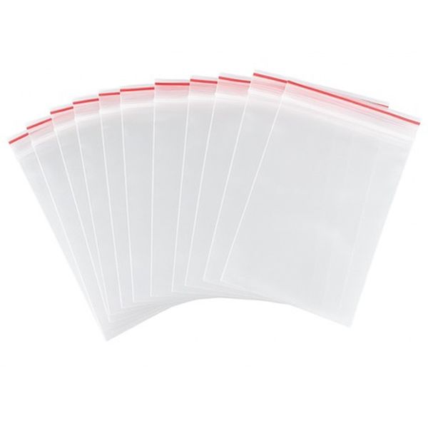1000 Piece Reclosable Zip Plastic Poly Bags with Lock Seal Zipper 40 x 40mm
