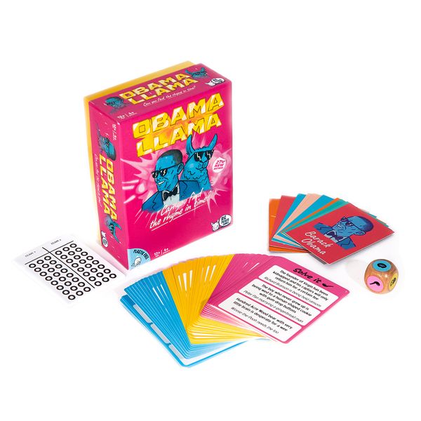 Big Potato Games: Obama Llama Mini Celebrity Rhyming Family Board Game