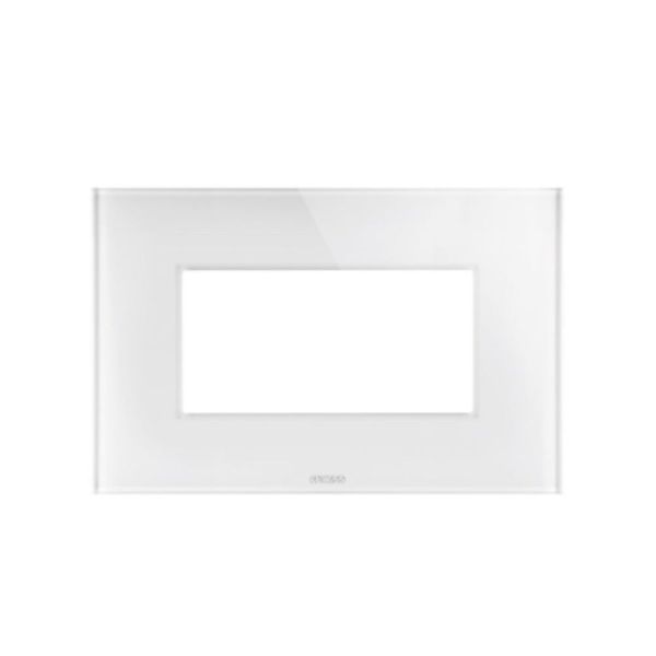 White Cover Plate Ice 4-Gang image