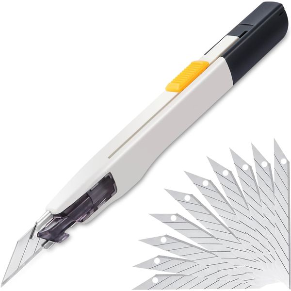 Utility Knife Portable Box Cutter Arts and Crafts Blade with 10 Blade