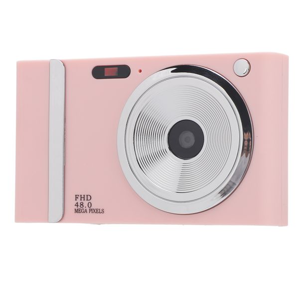 Digital Camera 1080P, 48MP, 16X Zoom, Prevents Shake, Multi Filters, Pink