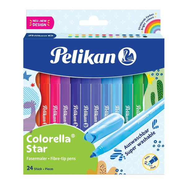 Pelikan Fibre-tip pens Colorella-Star with 24 colours
